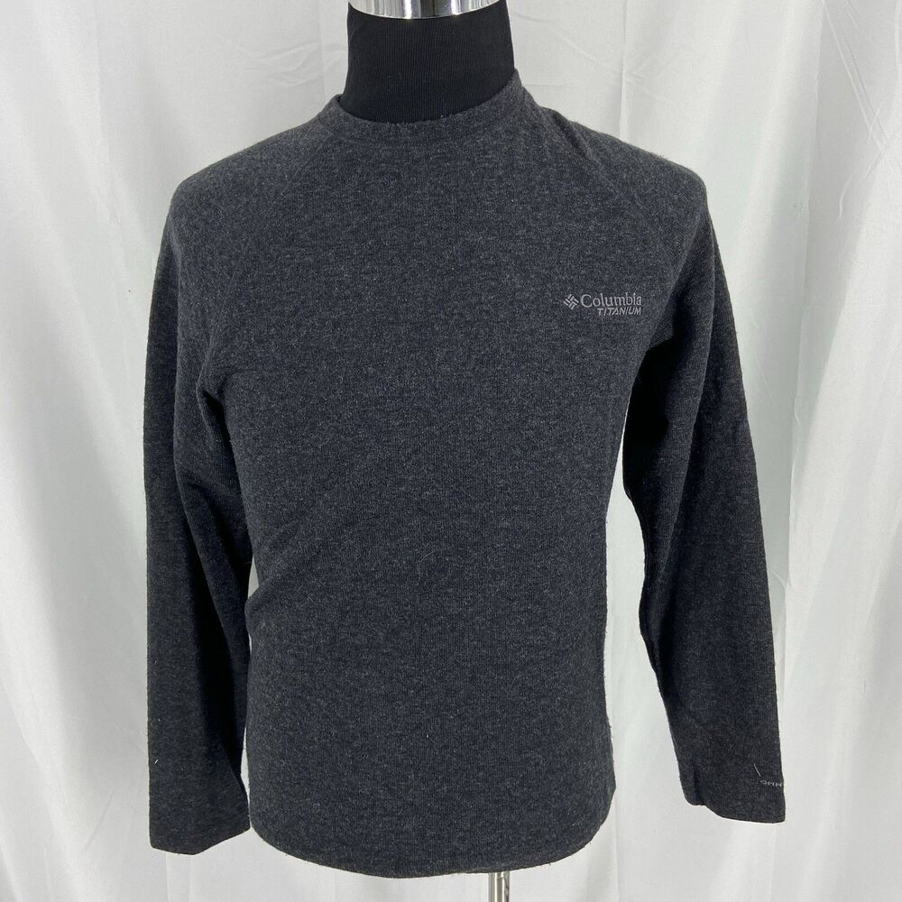 Columbia Titanium Men Pullover Sweater Size S Black